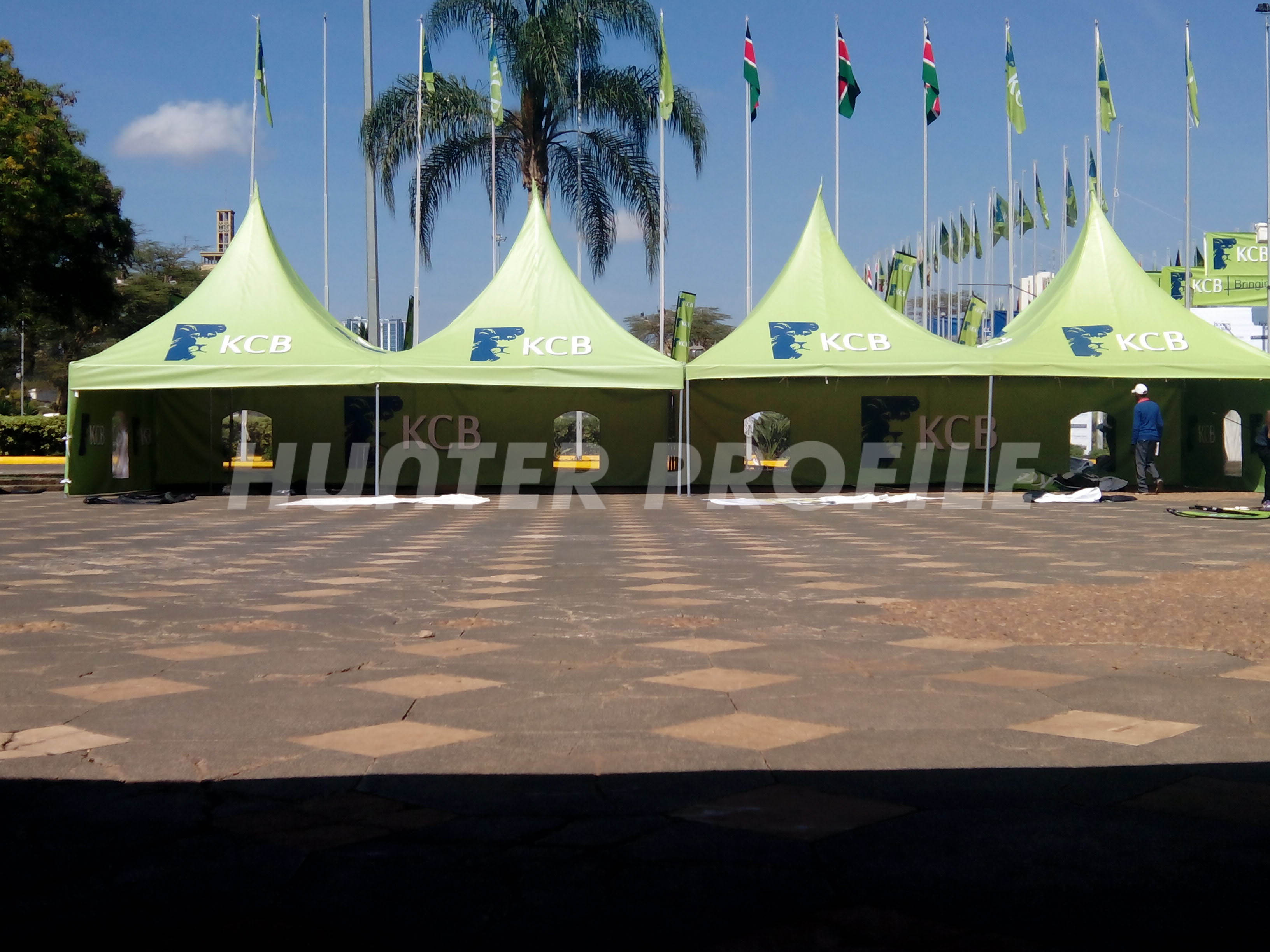 Locally fabricated tents